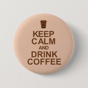 Coffee 2 Inch Round Button