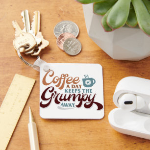 Coffee a Day for Coffee Lover Gift  Keychain