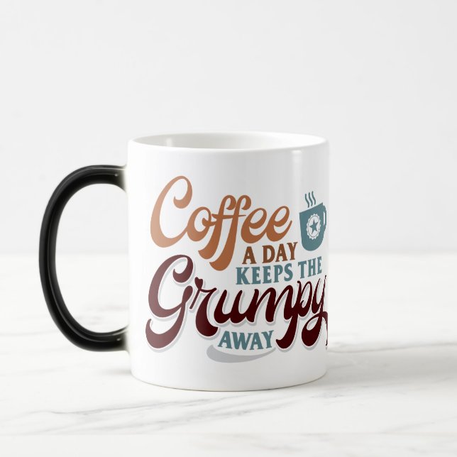 Coffee a Day for Coffee Lover Gift  Magic Mug (Left)