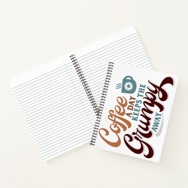 Coffee a Day for Coffee Lover Gift  Notebook (Inside)