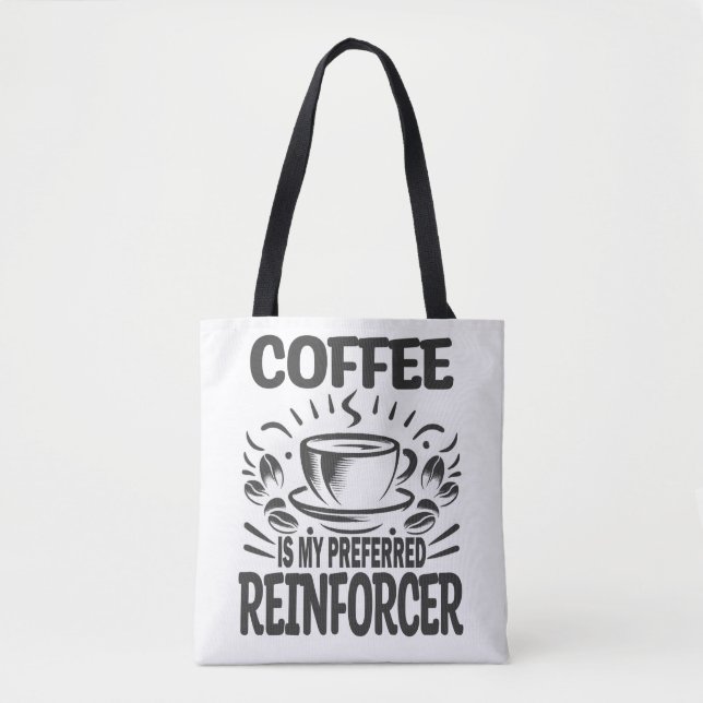Coffee ABA Therapist Autism Behaviour Analyst Tote Bag (Front)