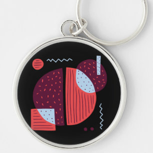 Coffee Abstraction Keychain
