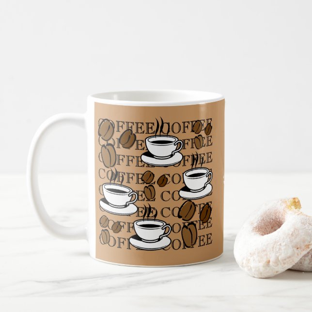Coffee Addict Coffee Mug (With Donut)