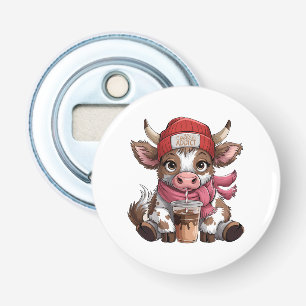 Coffee Addict Cow Bottle Opener
