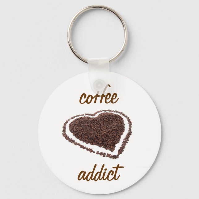 Coffee Addict Keychain (Front)