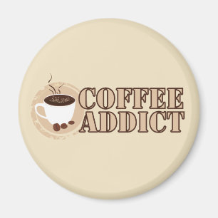 Coffee Addict Mug and Beans Magnet