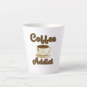 Coffee Addict retro logo Latte Mug