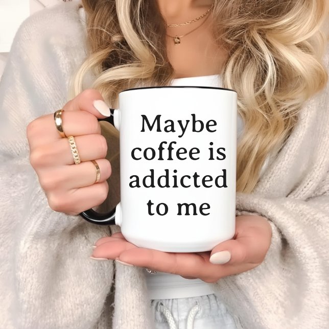 Coffee Addicted Mug, Funny Coffee Mug Gift for Her (funny quote cup, caffeine lover mug, coffee addict gift, coffee gift for mom, coffee gift for dad,)