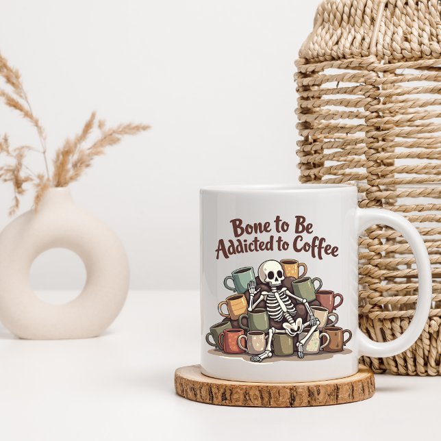 Coffee Addiction Skeleton Mug (Creator Uploaded)