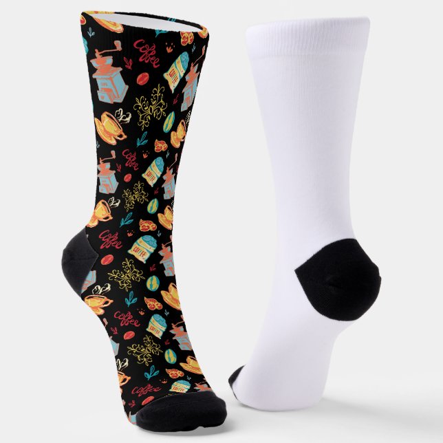 Coffee Addiction Socks (Angled)