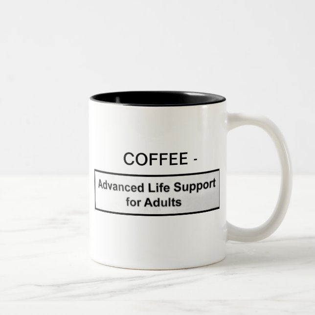 COFFEE - ADVANCE LIFE SUPPORT FOR ADULTS Two-Tone COFFEE MUG (Right)