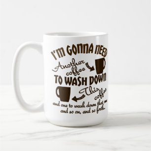 Coffee Allegiance Comical Caffeine Typography Coffee Mug