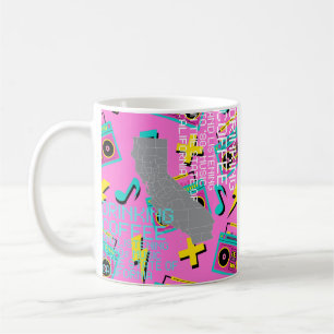 Coffee and '80s Music in California  Coffee Mug