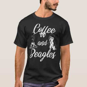 Coffee And Beagles Dog Coffee T-Shirt
