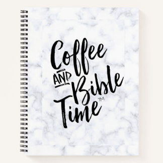 Coffee and Bible time Marble Journal