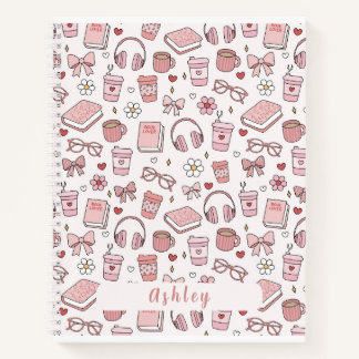 Coffee and Book Lover Spiral Notebook