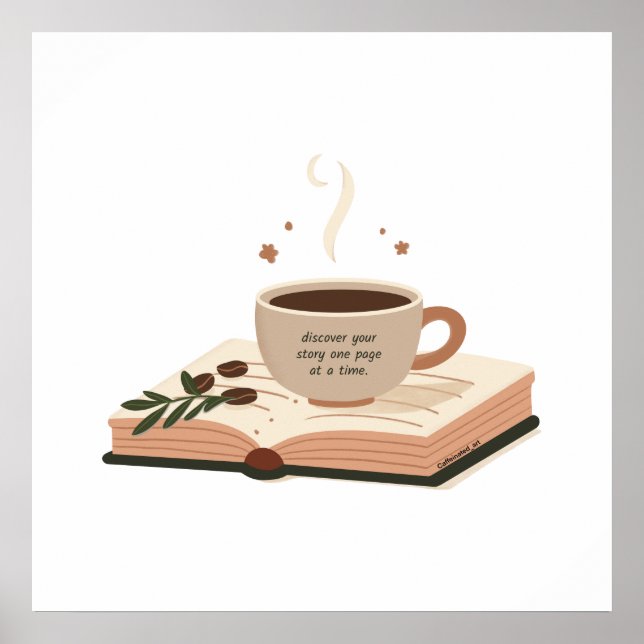 Coffee and Books Poster (Front)