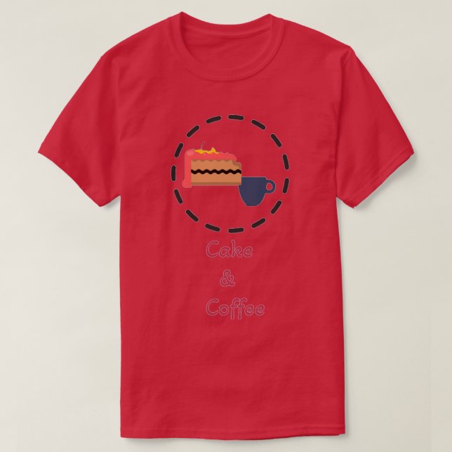 Coffee and Cake 1 T-Shirt (Design Front)