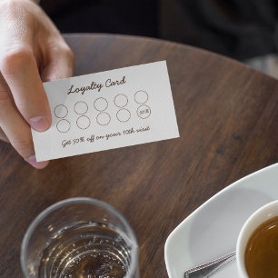 Coffee and Cake Business Loyalty Card