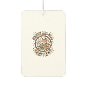 Coffee And Cats Cat Coffee Vintage Vector Art Shir Air Freshener