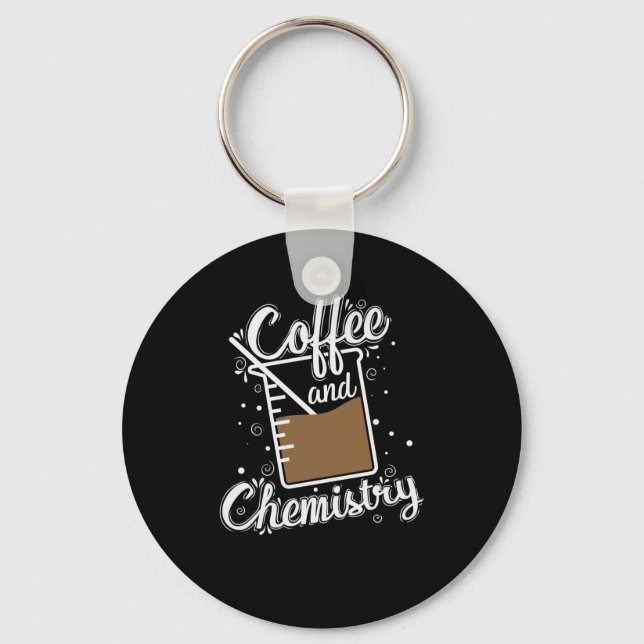 Coffee and Chemistry Messbecher im Labor Keychain (Front)