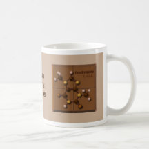 Coffee and Chocolate Molecules 11 oz Mug