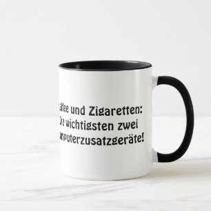 ‘Coffee and cigarettes: The two most important ... Mug