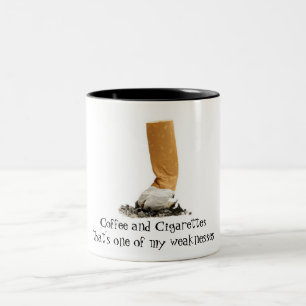 Coffee and Cigarettes Two-Tone Coffee Mug