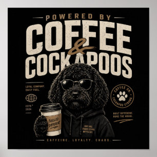 Coffee and Cockapoos Wall Art Print