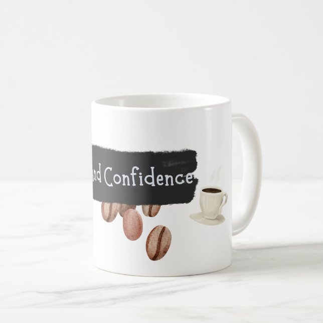 Coffee And Confidence Mug (Front Right)