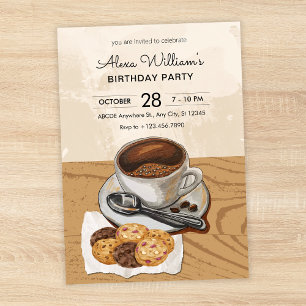 Coffee and cookies  invitation