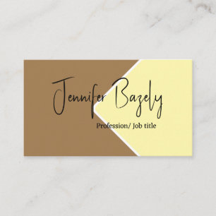 Coffee and cream  bold minimalist Business Card