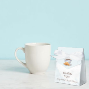 Coffee and Croissants Bridal Shower Favor Box