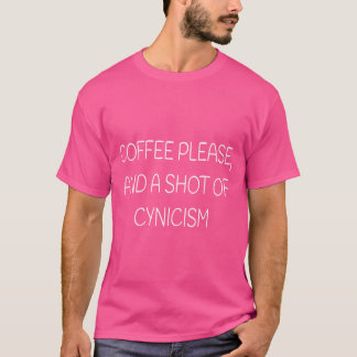 Coffee And Cynicism Gilmore Quote funny T-Shirt