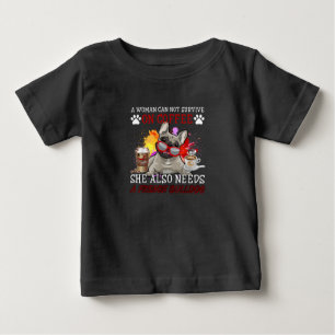 Coffee And Dog Coffee And French Bulldog Gifts Baby T-Shirt