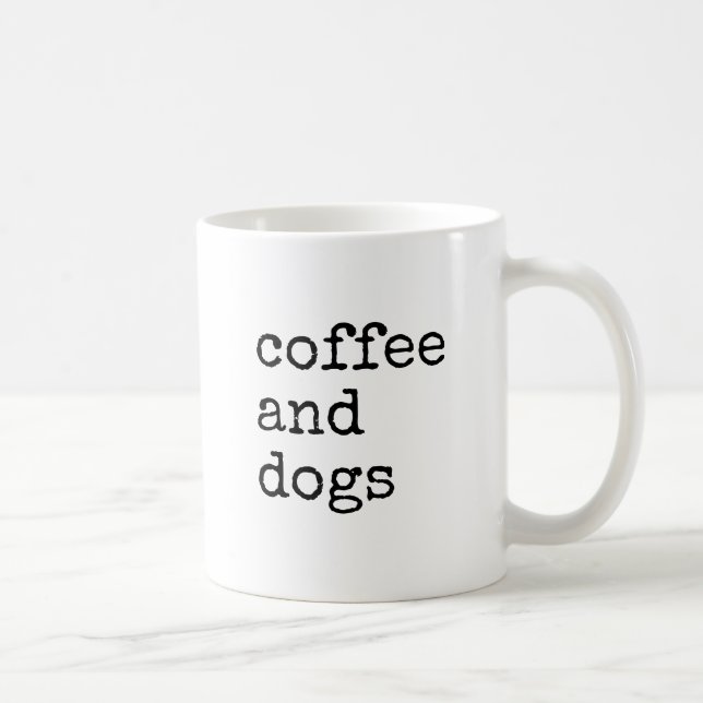 Coffee And Dog Lover Funny Mug (Right)