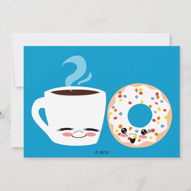 Coffee and Doughnut Pals Invitation (Front)