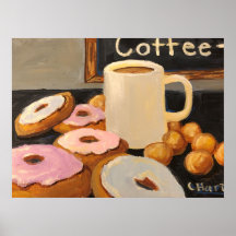 Coffee and Doughnuts by Celestine