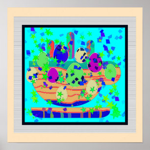 Coffee And Eggs Art Poster