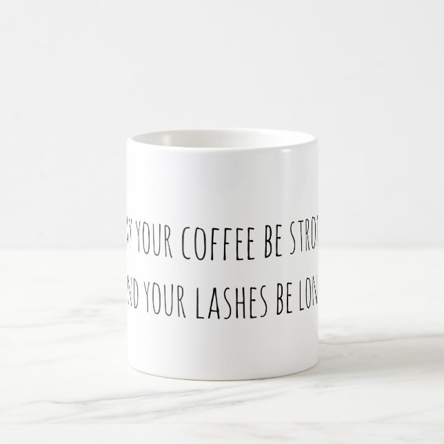 Coffee and Eyelash Coffee Mug (Center)