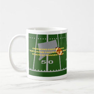 Coffee and Football in Connecticut  Coffee Mug