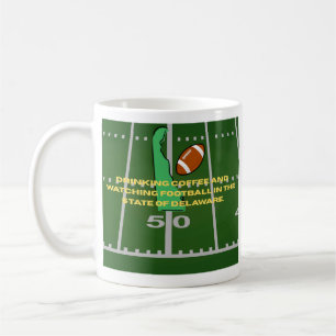 Coffee and Football in Delaware  Mug