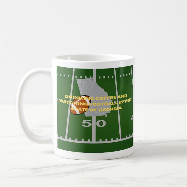 Coffee and Football in Georgia  Coffee Mug (Left)
