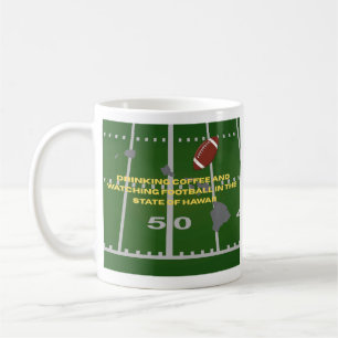 Coffee and Football in Hawaii  Mug