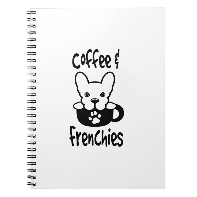 Coffee And Frenchies Notebook (Front)