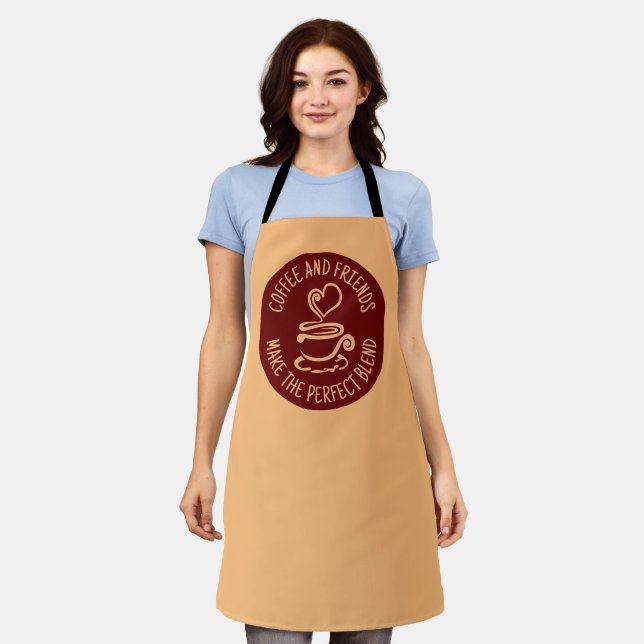 Coffee and Friends, Make the Perfect Blend Apron (Worn)