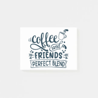 Coffee and friends perfect blend post-it notes