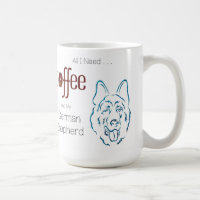 Coffee and German Shepherd