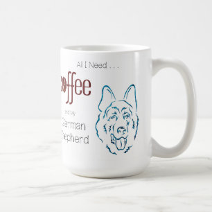 Coffee and German Shepherd Mug