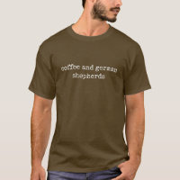 Coffee and German Shepherds Minimalist Dog Lover 